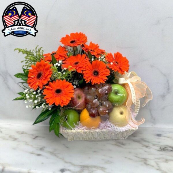 Amelia Fruits & Flowers Basket