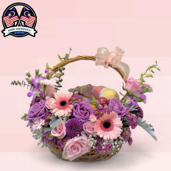 Karina Fruits & Flowers Basket