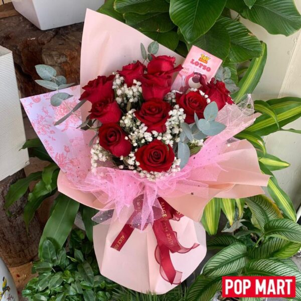 Heart Blooming Bouquet with POP MART – Lotso Blind Box