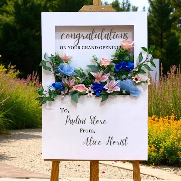 Leicester Square Stand Board (Artificial Flower ) (Pre Order) RM280 - Image 2