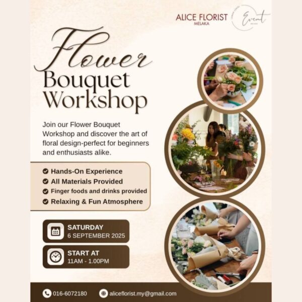 Workshop Alice Florist X Laman Lokal (3 pax)