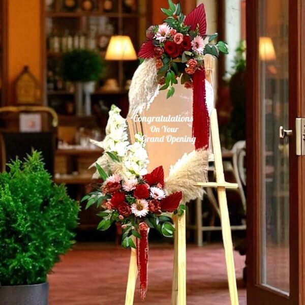 The Mirror Floral Majesty Opening Stand - Artificial (Pre Order) RM320 - Image 2