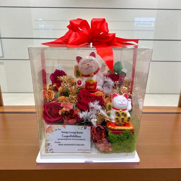Ong Huat Huat with Fortune Cat Gift Box (Artificial)