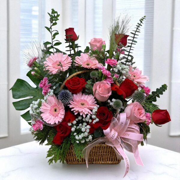 Whimsical Bloom Flower Basket