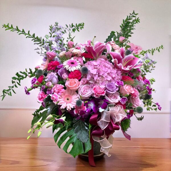 Petal Paradise Floral Vase