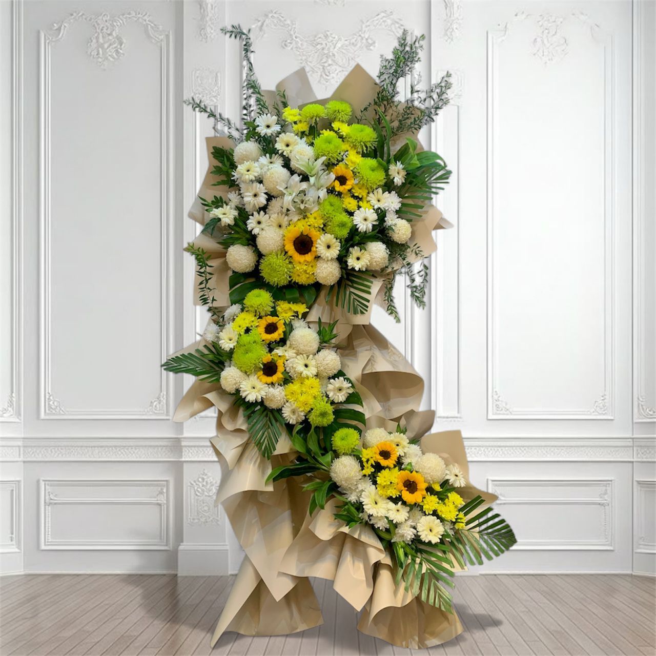 Gentle Gardenia Condolence Stand