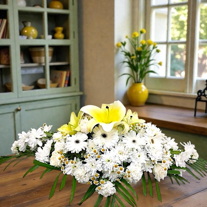 Purest Solace Casket Spray