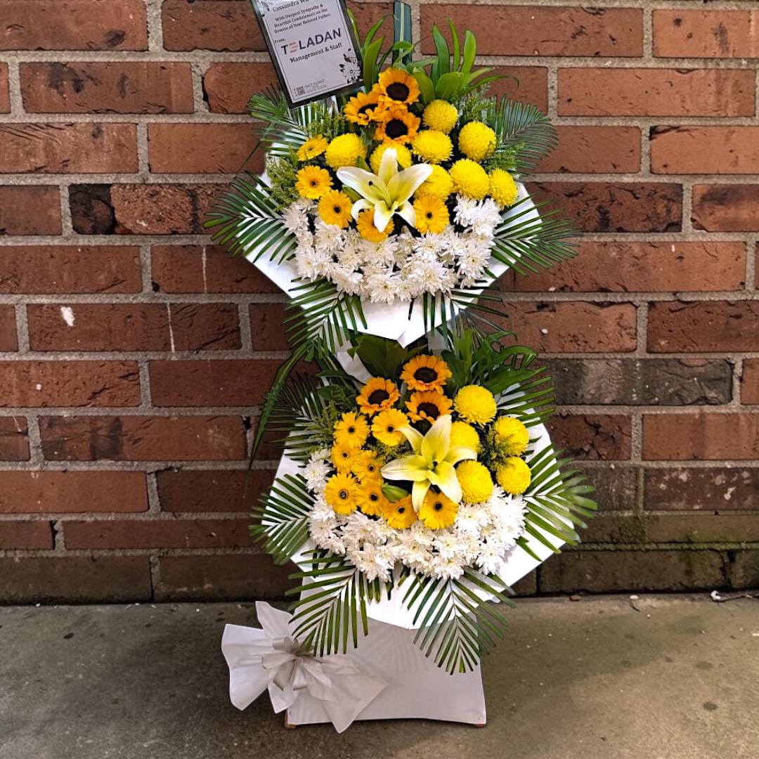 Golden Serenity Condolence Stand